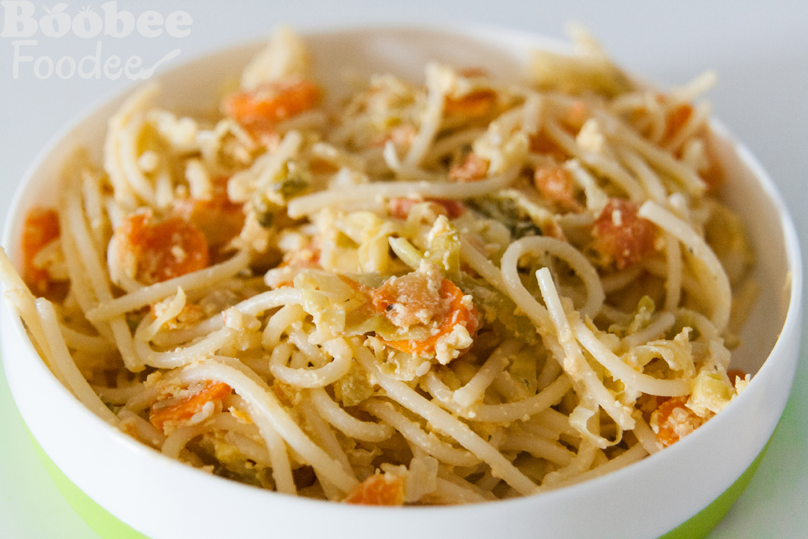 Zeljnati carbonara špageti